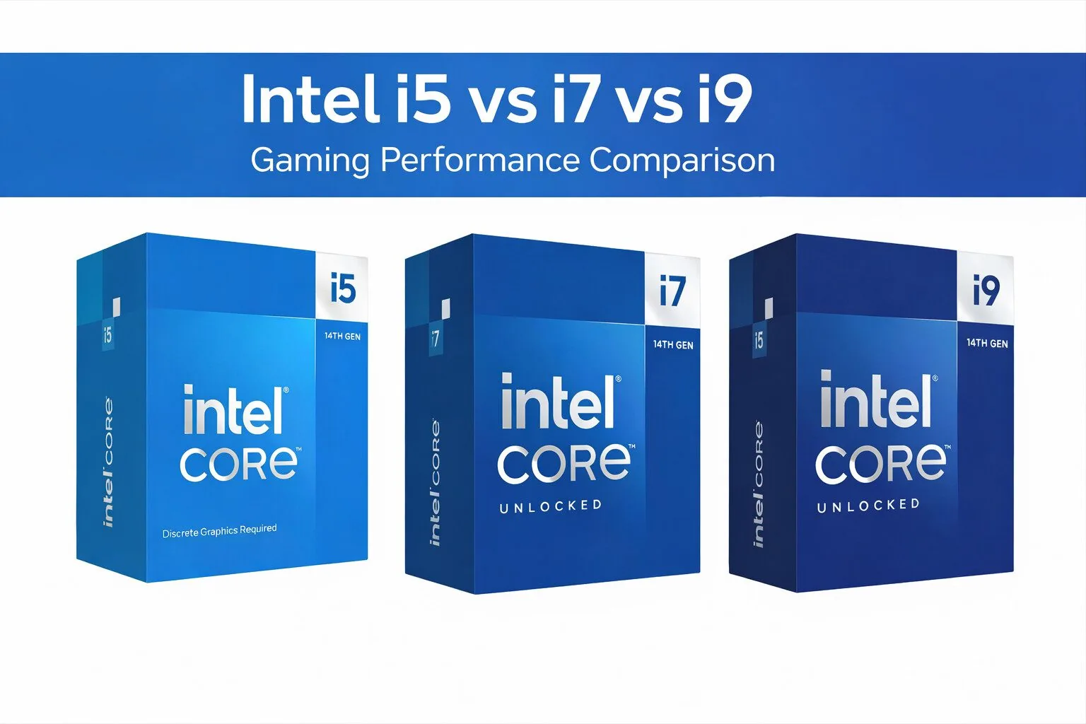 Intel i5 vs i7 vs i9 Gaming