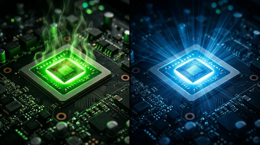 Gaming laptop GPU comparison chart RTX 4060 vs RTX 5050 visual guide 2026