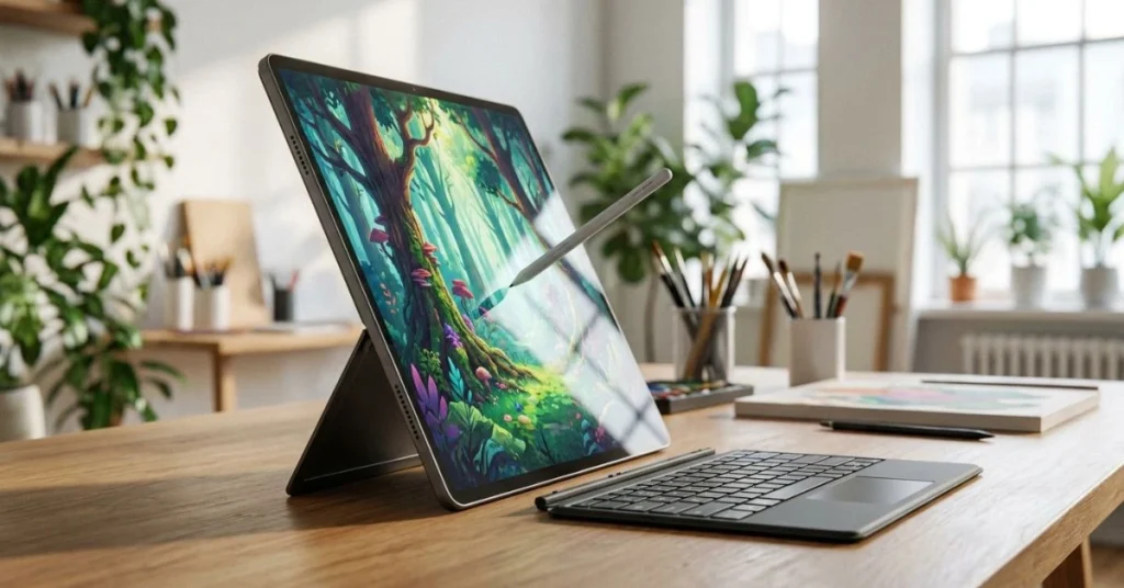 ASUS ProArt PZ13 2-in-1 detachable OLED creator laptop for photo editing