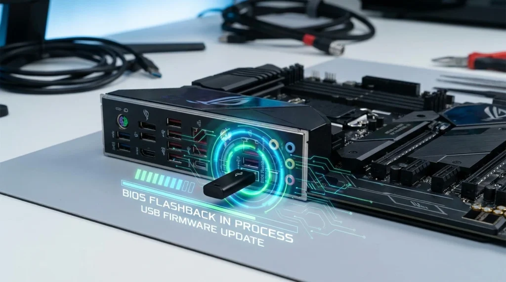 How to update BIOS on AMD B650 motherboard using BIOS Flashback